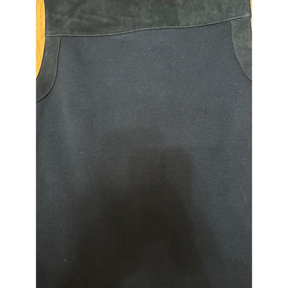 Peter Nygard Black Genuine Leather Suede Vest Women’s Small PS NWT - Picture 8 of 8